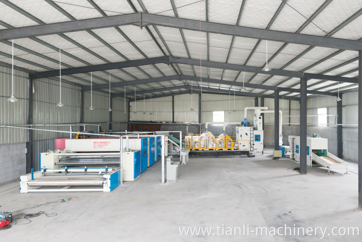 TLD-BGS Professional wide width rubbish buried carpet production line